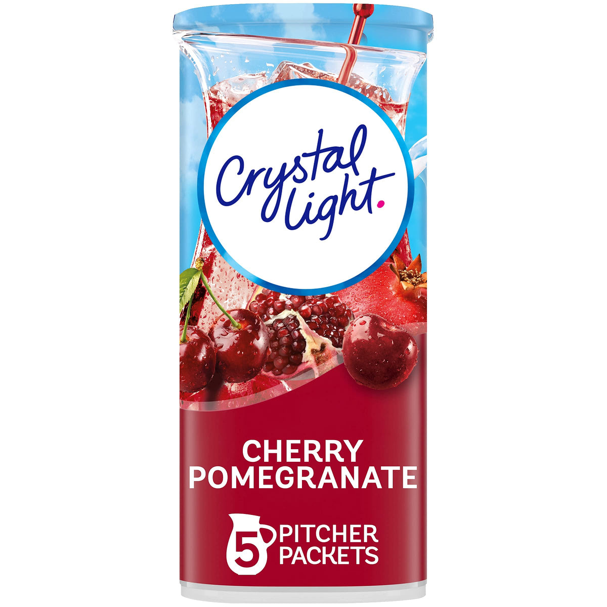 Crystal Light Cherry Pomegranate Drink Mix, 10-Quart Canister