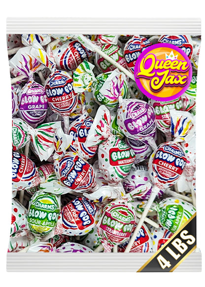 Blow Pops - 4 LB Bag - QUEEN JAX - Bulk Candy - Lollipops - Candy Bulk - Candy Bag - Bulk Candy Individually Wrapped Candy - Pin