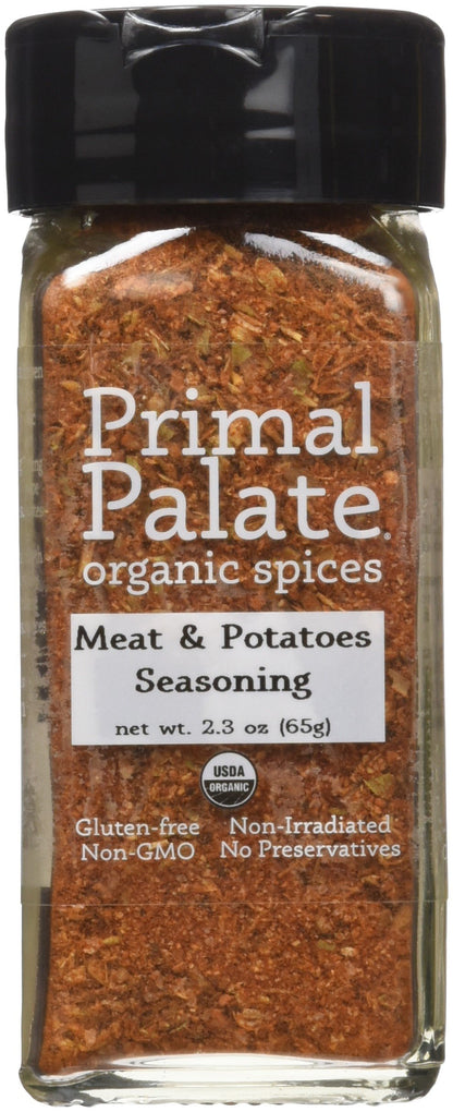 Primal Palate Organic Spices Meat & Potatoes Seasoning, Certified Organic, 2.3 oz Bottle