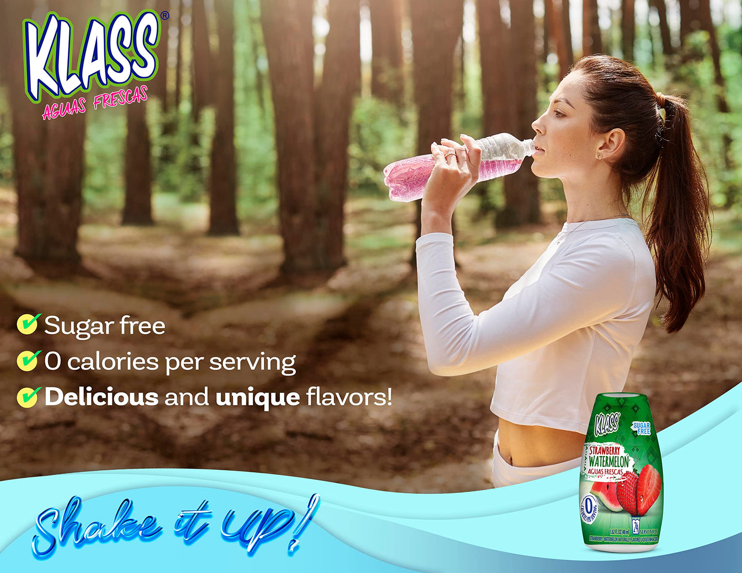 Klass Aguas Frescas Water Enhancers Variety Pack 1.62 ounces (Pack of 4, Makes 24 servings each))