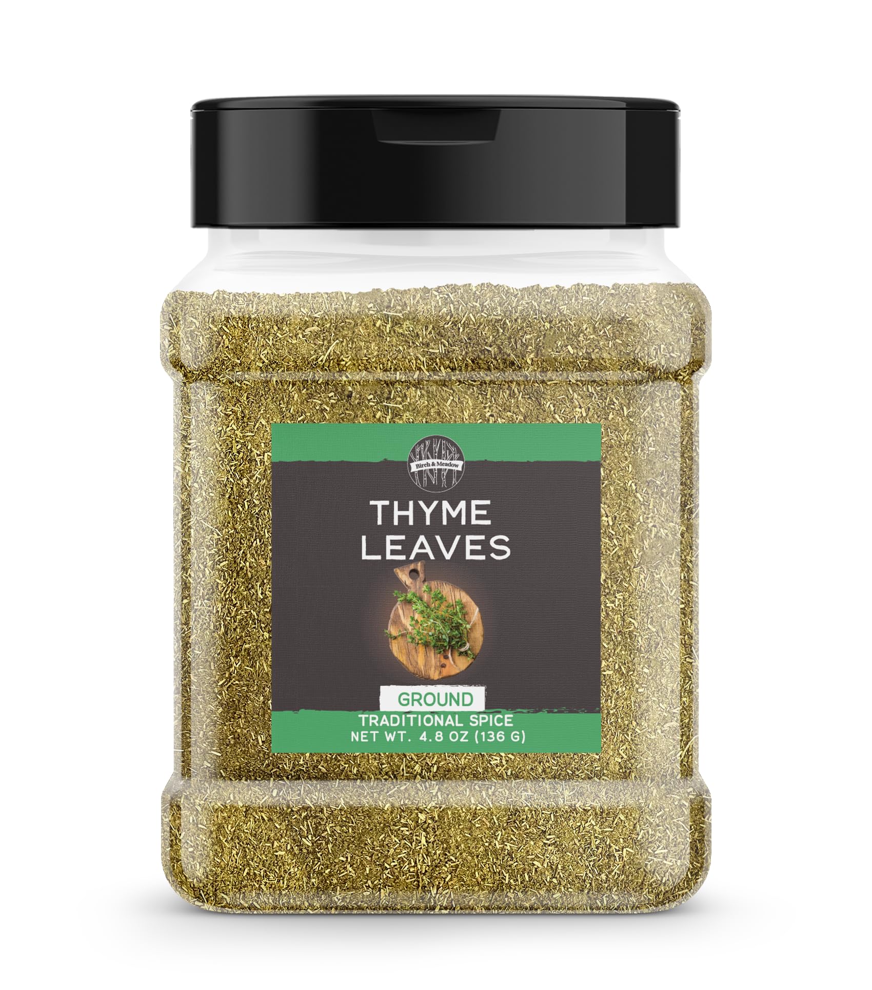 Birch & Meadow Ground Thyme, 4.8 oz, Soups & Pastas, Traditional Seasoning