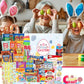 Easter Snack Box (106 Count) Filled With Candy, Treats And Bunny, Great Package For Family, Friends, Kids, Boys And Girls