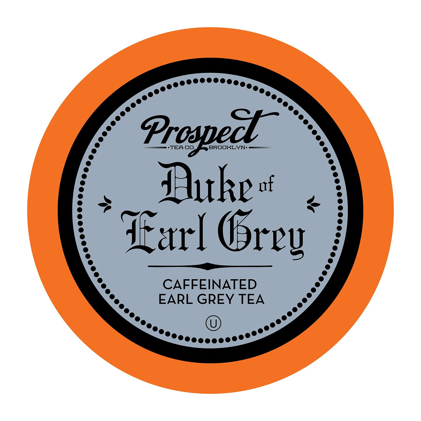 Prospect Tea Co. Earl Grey Tea Pods, Compatible with K Cup Brewers, 40 Count, Model PTC DE40