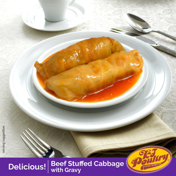 Kosher For Passover Gluten Free Meals, Beef Stuffed Cabbage Rolls In Gravy (3 Pack) Mre Meat Ready To Eat, Prepared Entree Fully