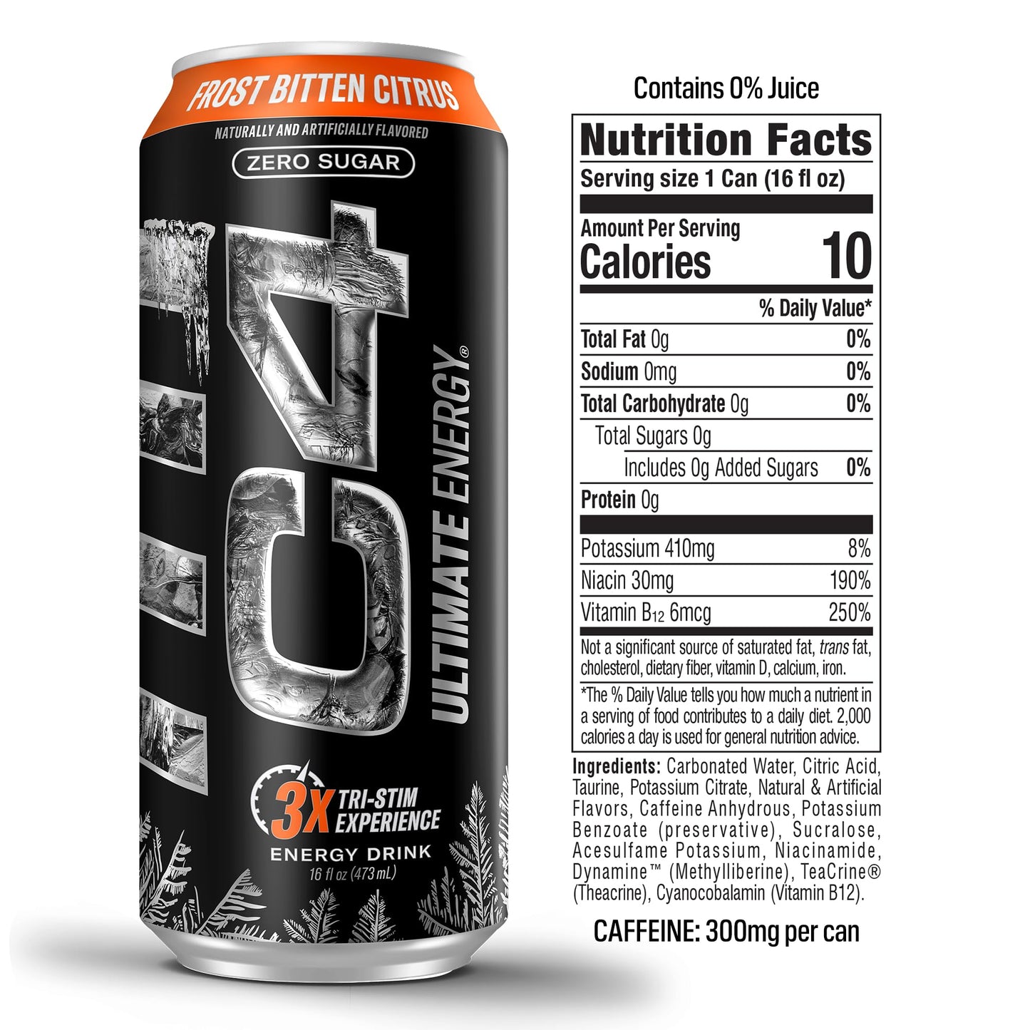C4 Ultimate | Pre Workout Sugar Free Energy Drink Official Variety Pack | Tri-Stim Experience with 300mg Caffeine + TeaCrine + Dynamine | 16oz (Pack of 12)