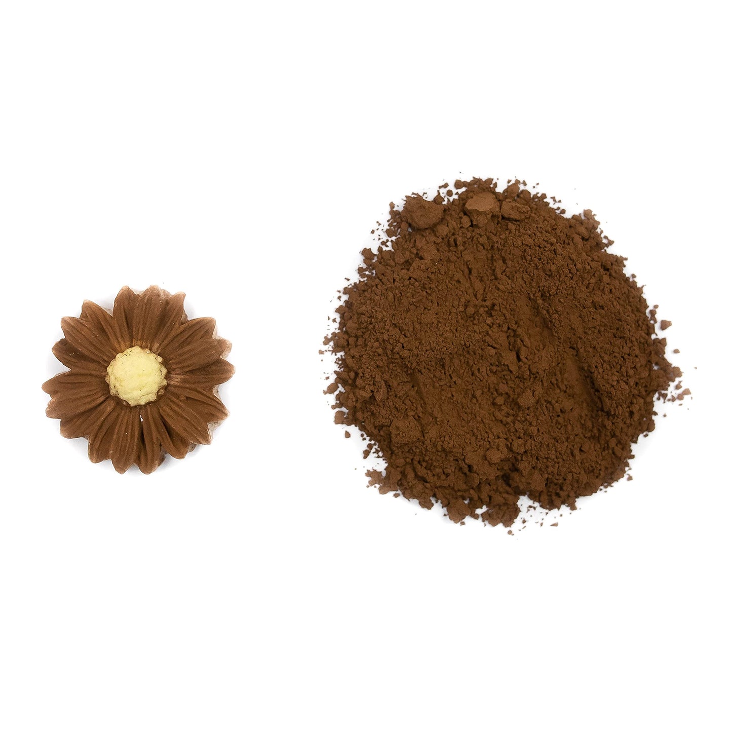 Sunflower Sugar Art Cocoa Petal Dust, Brown Matte Powder, 4g, Non-Toxic Decoration Dust for Cakes and DIY Crafts