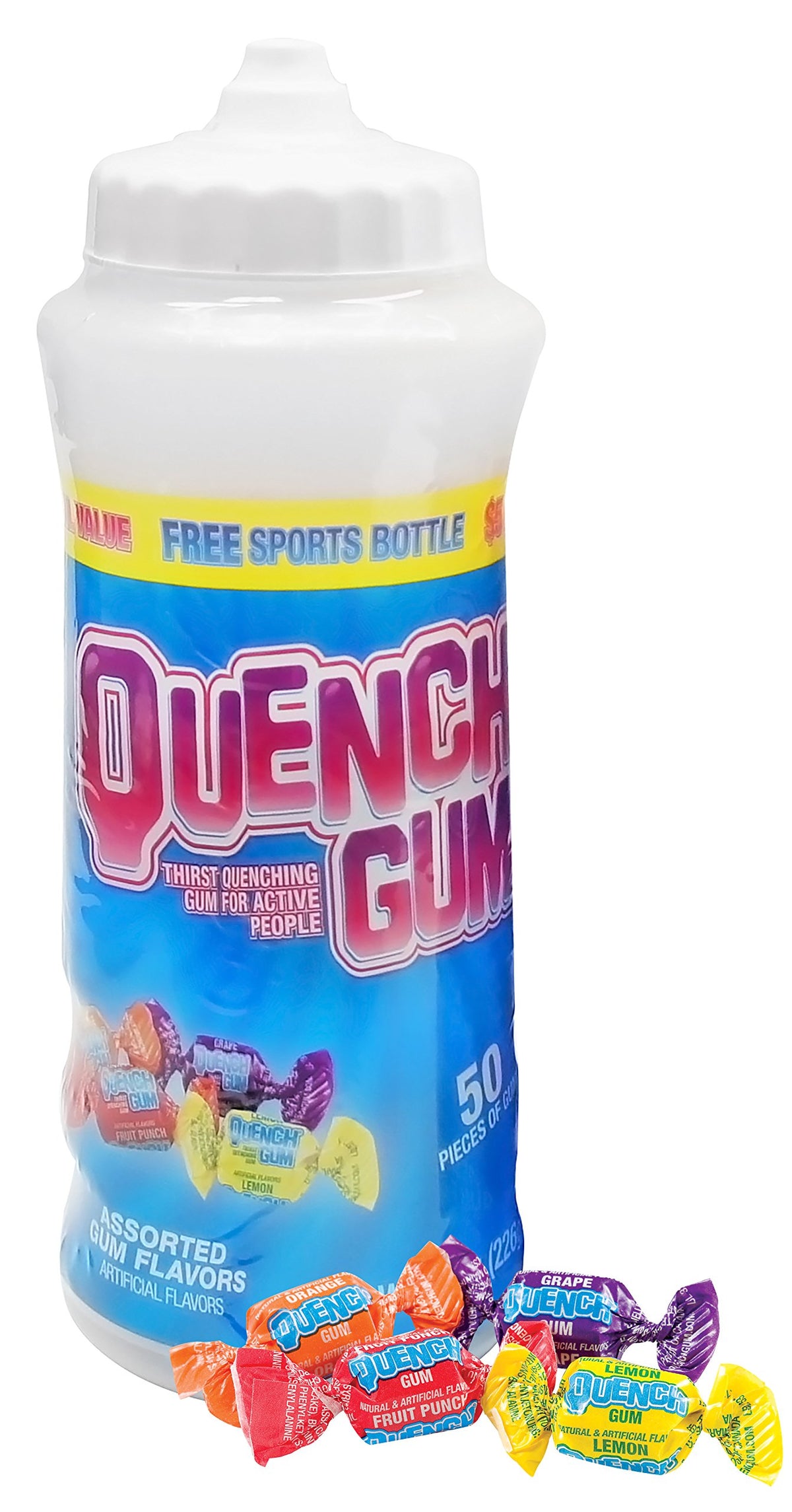 Quench Gum Sports Team Bottle, 8.0 Ounce