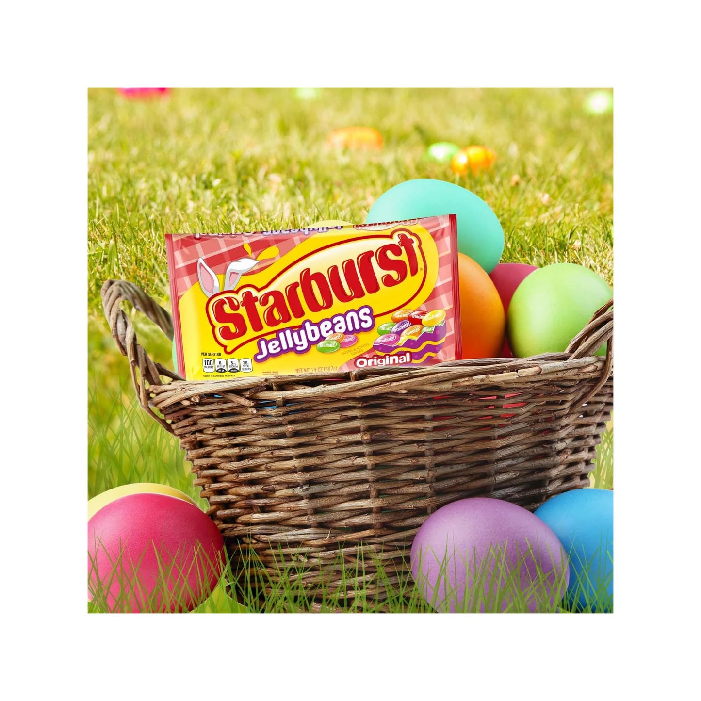 Starburst Jelly Beans 4-Pack - Sweet Fruit Candy Bulk Pack For Easter Baskets, Egg Hunts, Spring Party Favors - Classic Assorted