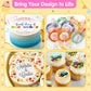 Cendale Icing Sheets For Edible Printer - A4 25 Pcs Edible Frosting Paper
