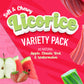 Wiley Wallaby Licorice 10 Ounce Variety Pack - Red, Watermelon & Green Apple Classic Gourmet Australian Style Soft & Chewy Licor