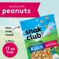 Snak Club Peanuts with Hidden Valley Ranch Seasoning, Roasted Nuts, Gluten-Free and Kosher Snack, 11 oz Resealable Bags, 3 Pack