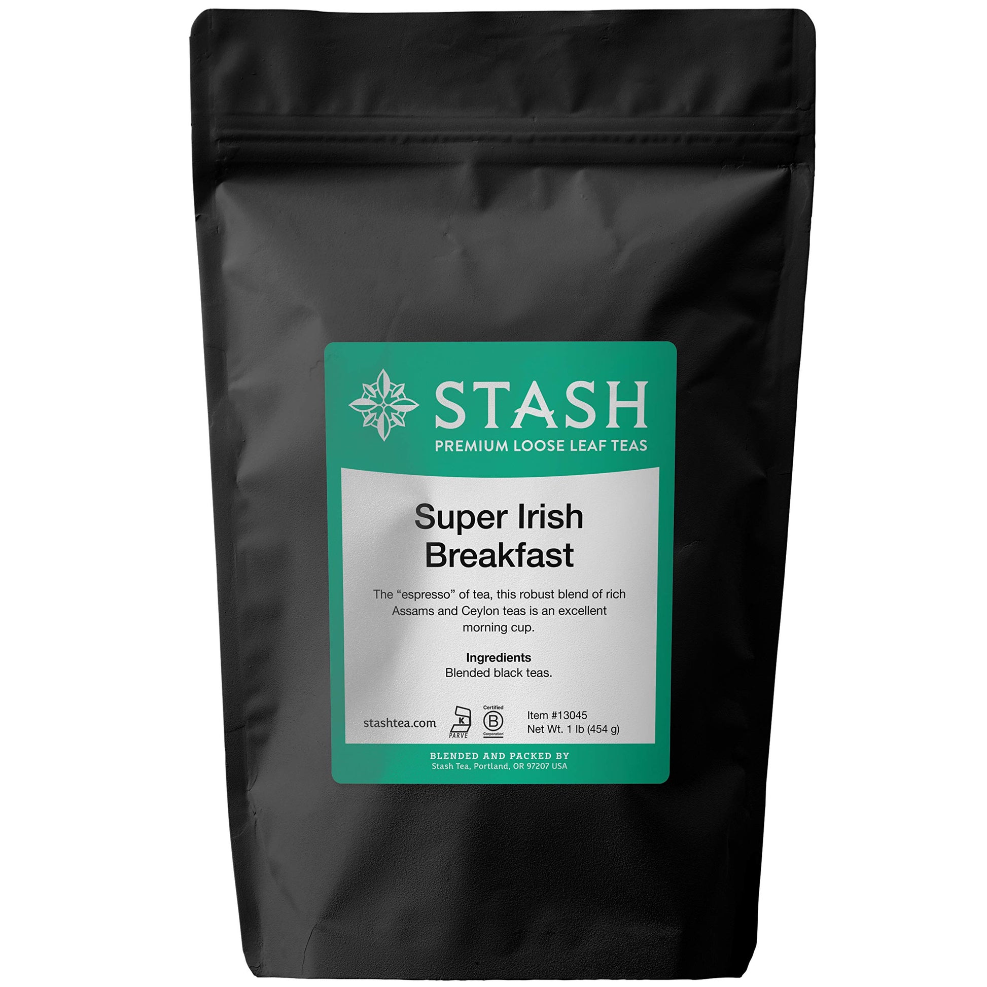Stash Tea Super Irish Breakfast Loose Leaf Black Tea, 16 Ounce, 1 Pound, Premium Quality