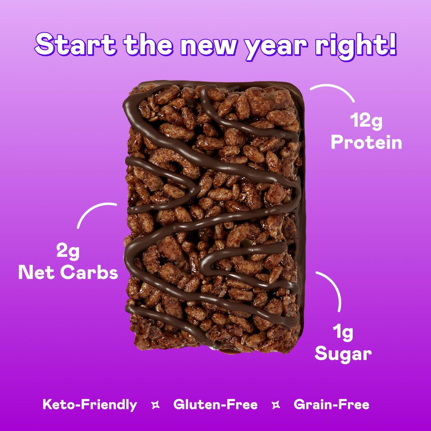 Magic Spoon High Protein Cereal Bars - Keto Friendly, Low Sugar, Double Chocolate, 16 Bars