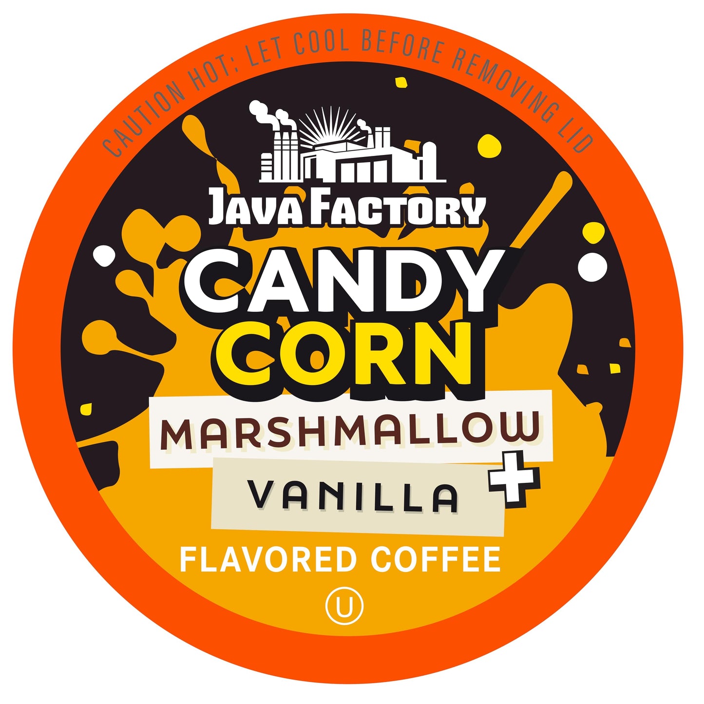 Java Factory Flavored Coffee Pods  Candy Corn  Compatible With K Cup Beverage Makers Including 2.0  40 Count
