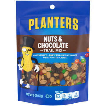 Planters Nuts & Chocolate M&Ms (6 oz Bags, Pack of 12)