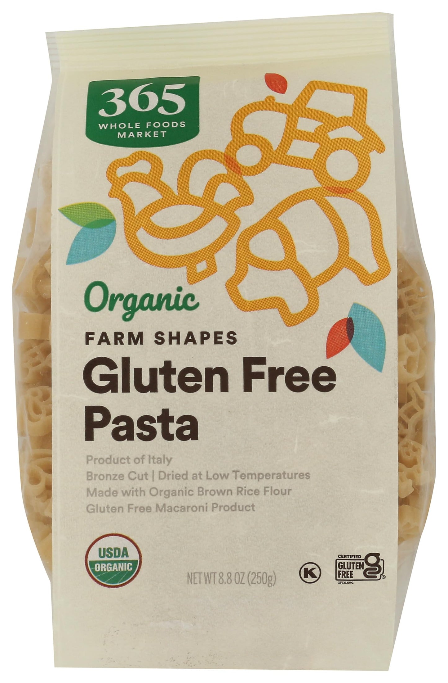 365 by Whole Foods Market Organic Farm Animals & Tractors Pasta, 8.8 Ounce