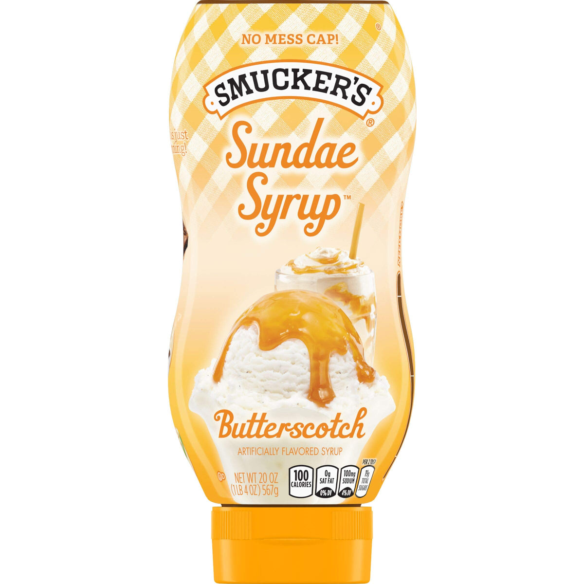 Smuckers Sundae Syrup Butterscotch Flavored Syrup, 20 Ounces