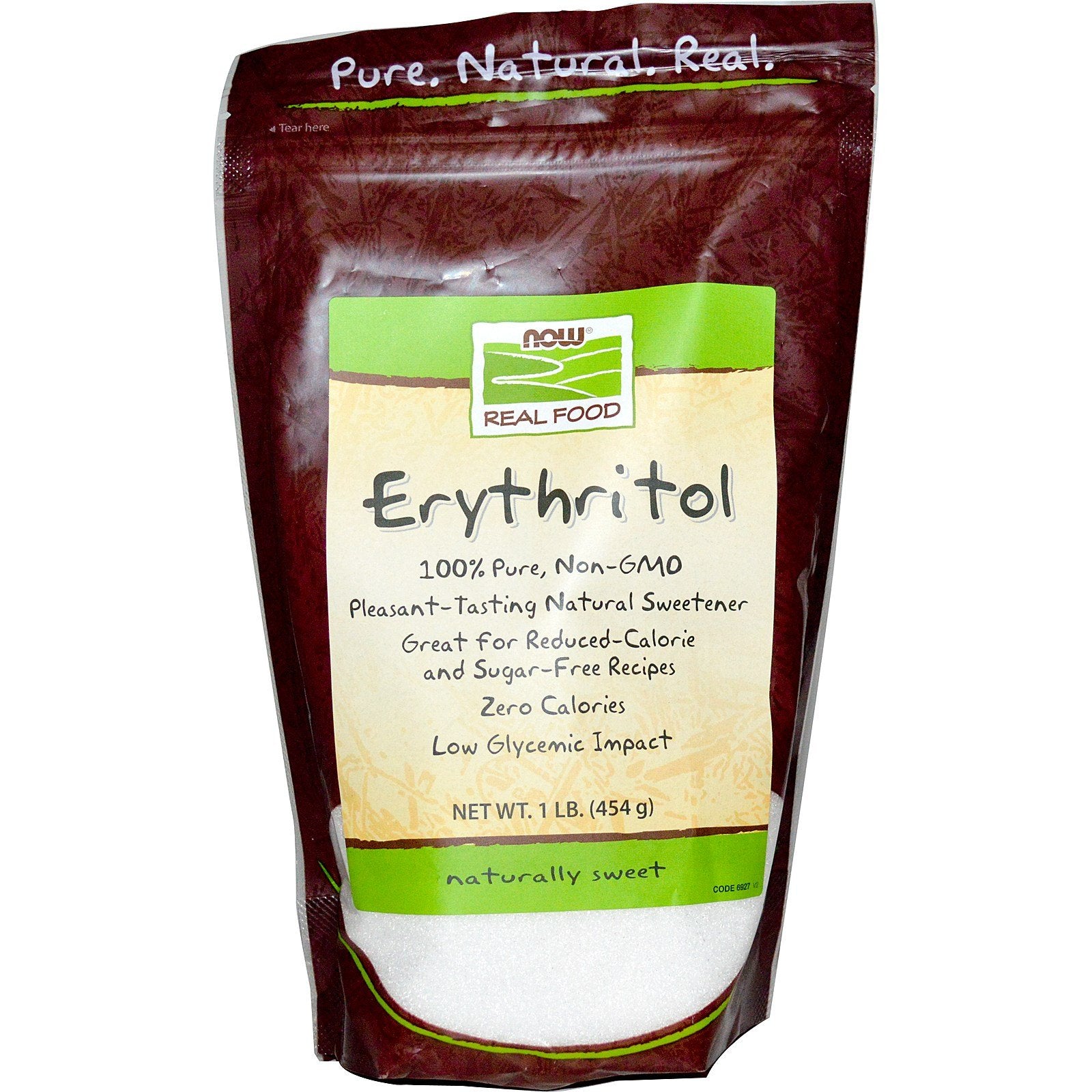 Now Foods Erythritol, 16 Ounce (Pack of 6)