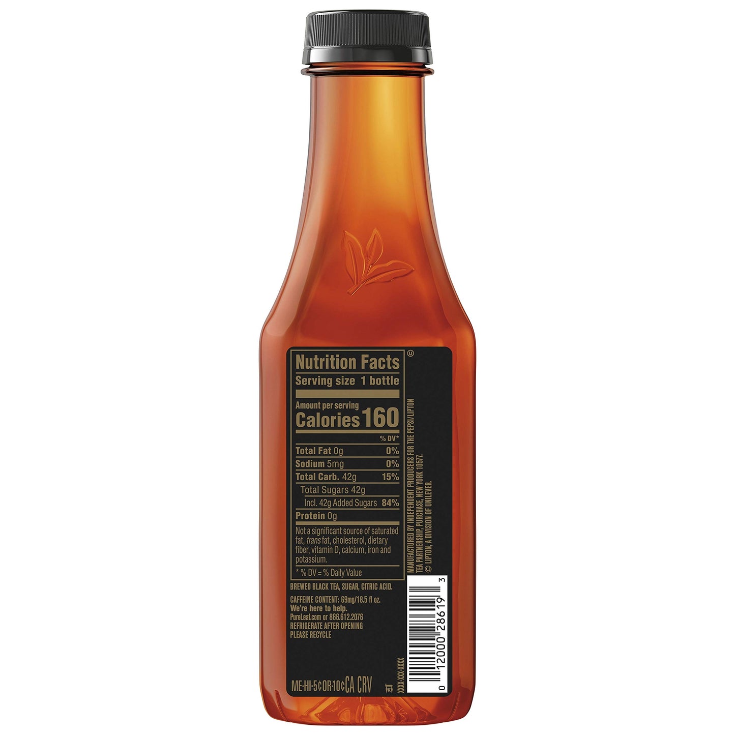 Pure Leaf Iced Tea, Sweet Tea, Black Tea, 18.5 Oz