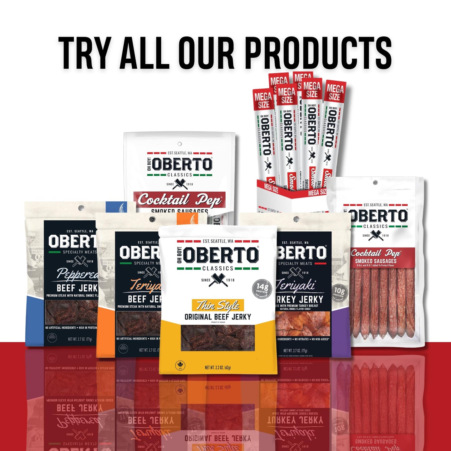 Oberto Grass Fed Beef Sticks - Original  Zero Sugar  No Artificial Ingredients  High Protein  Gluten Free  Wood Smoked  enhanced Grass Fed Meat Sticks  High Protein Snacks  1.15 Ounce (Pack of 8)