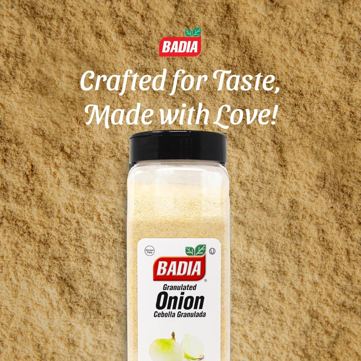 Badia Granulated Onion 1.25 Pound - Bold Savory Sweet Flavor