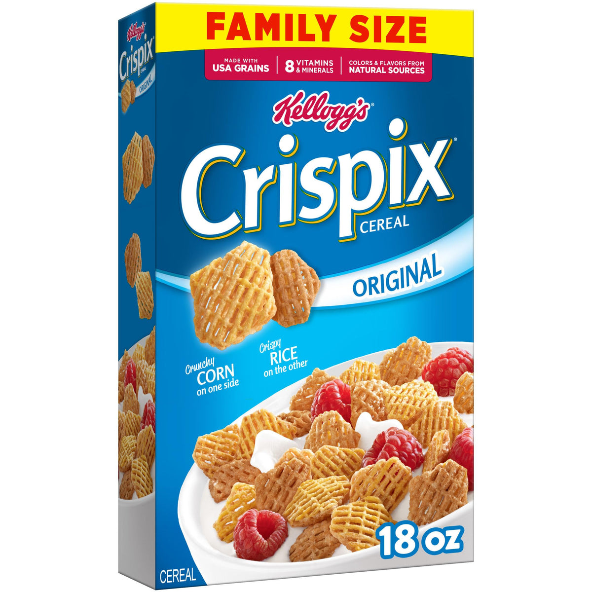 Kelloggs Crispix, Breakfast Cereal, Original, Family Size, 18oz Box