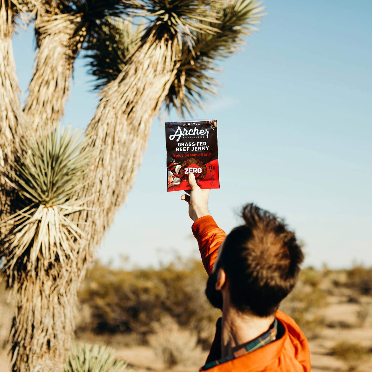 Country Archer Grass Fed Beef Jerky - Zero Sugar Beef Jerky, Sugar Free Beef Jerky Snack Pack, Beef Jerky Bulk, Individual Beef