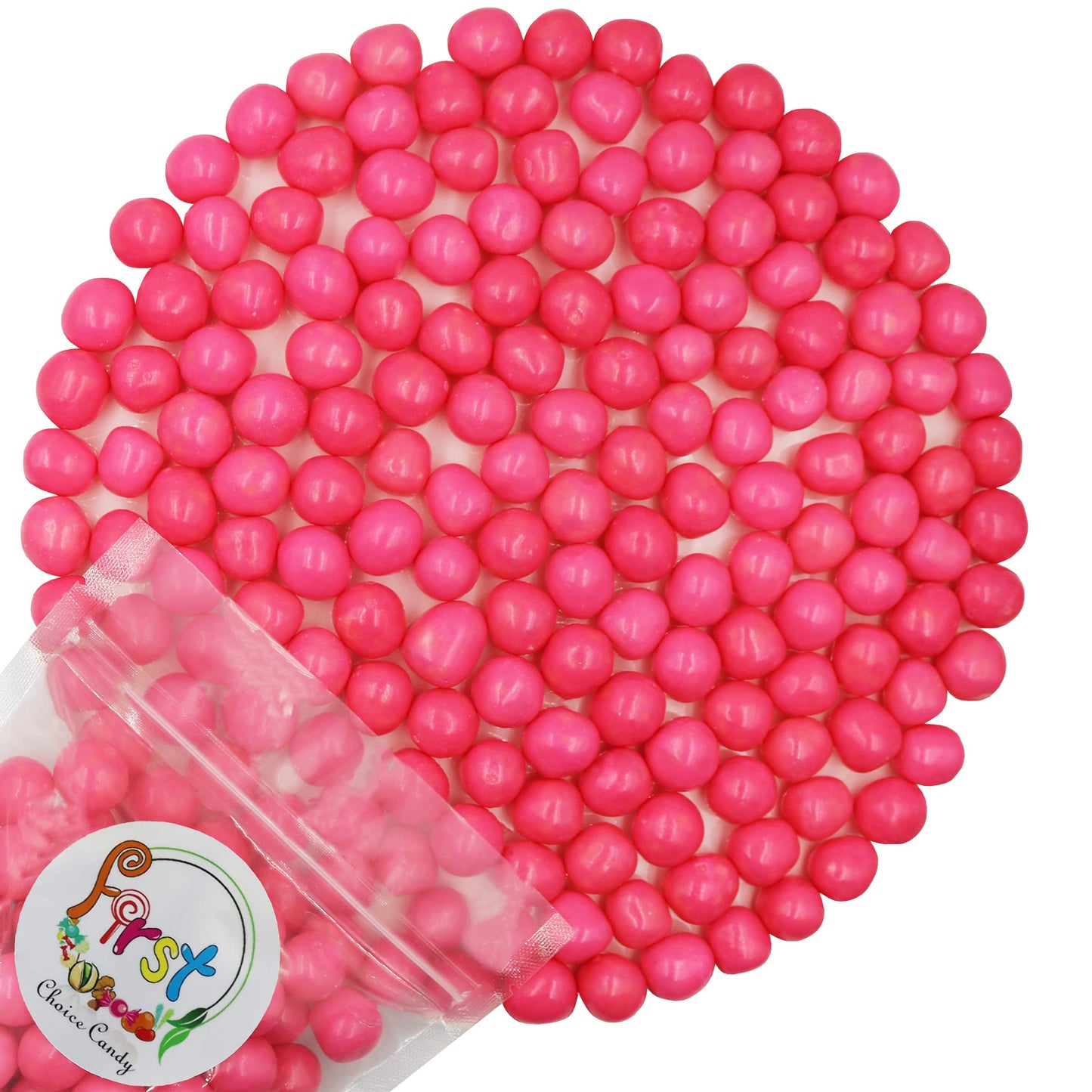 Sour Chewy Fruit Candy Balls (Pink Grapefruit, 5 Pound)