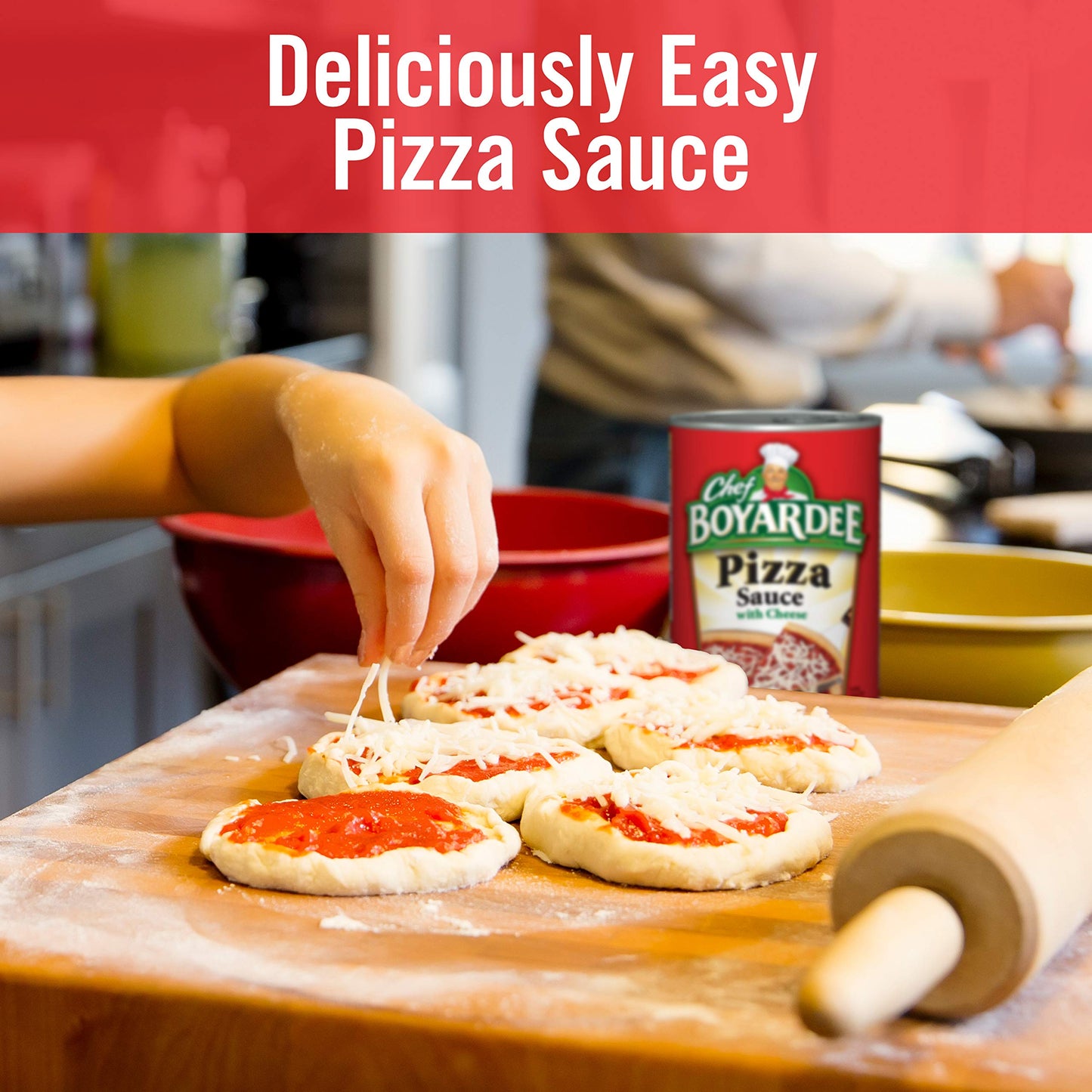 Chef Boyardee Pizza Sauce With Cheese, Pizza And Sauces, 15 Oz Can (12 Cans)