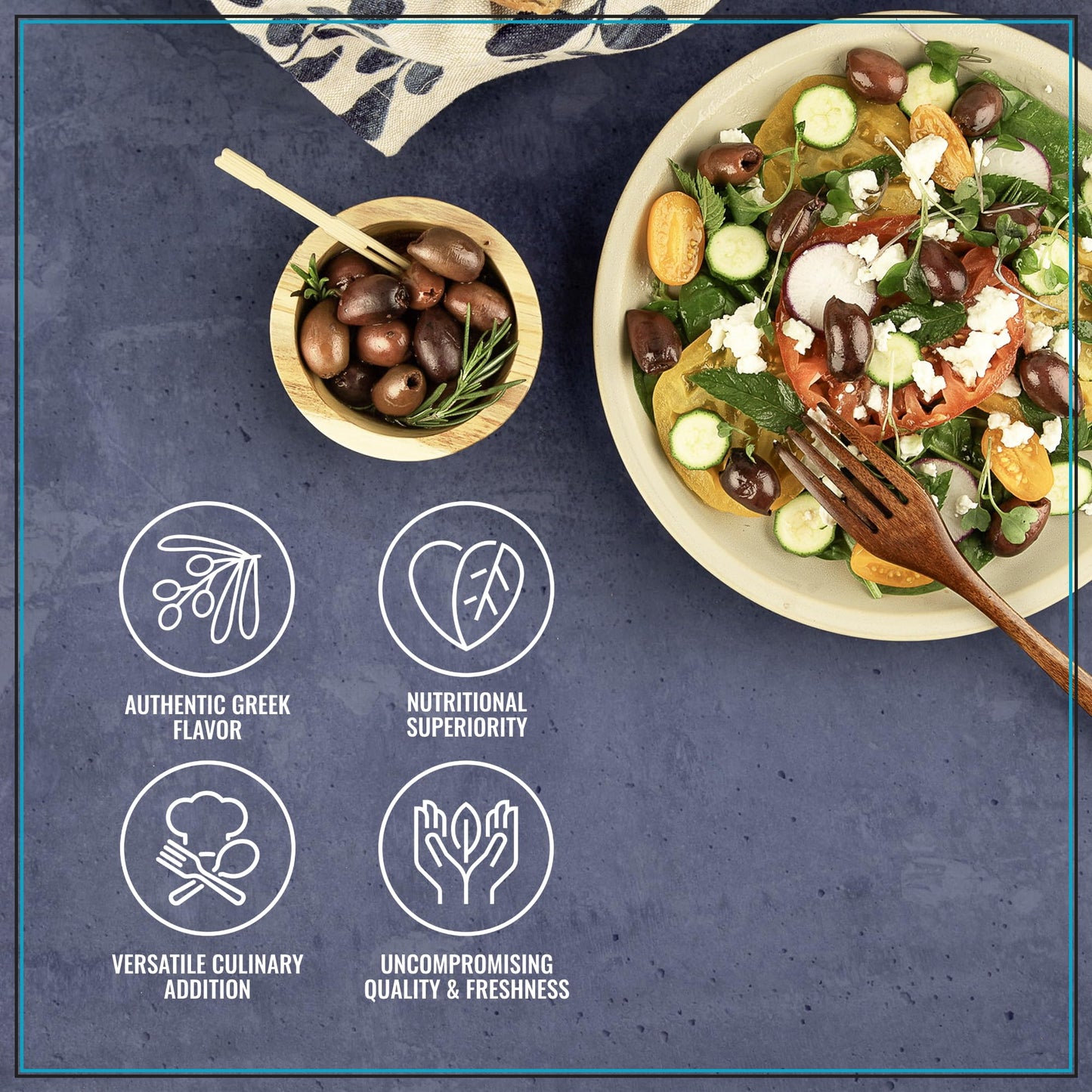 Krinos Jumbo Kalamata Olives, 4.4 lb - Premium Whole Olives for Cooking and Snacking, Greek Delicacy