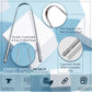 MasterMedi Tongue Scraper with Travel Case - Easy to Use Tongue Cleaner for Oral Care & Hygiene, Single Pack for Adults