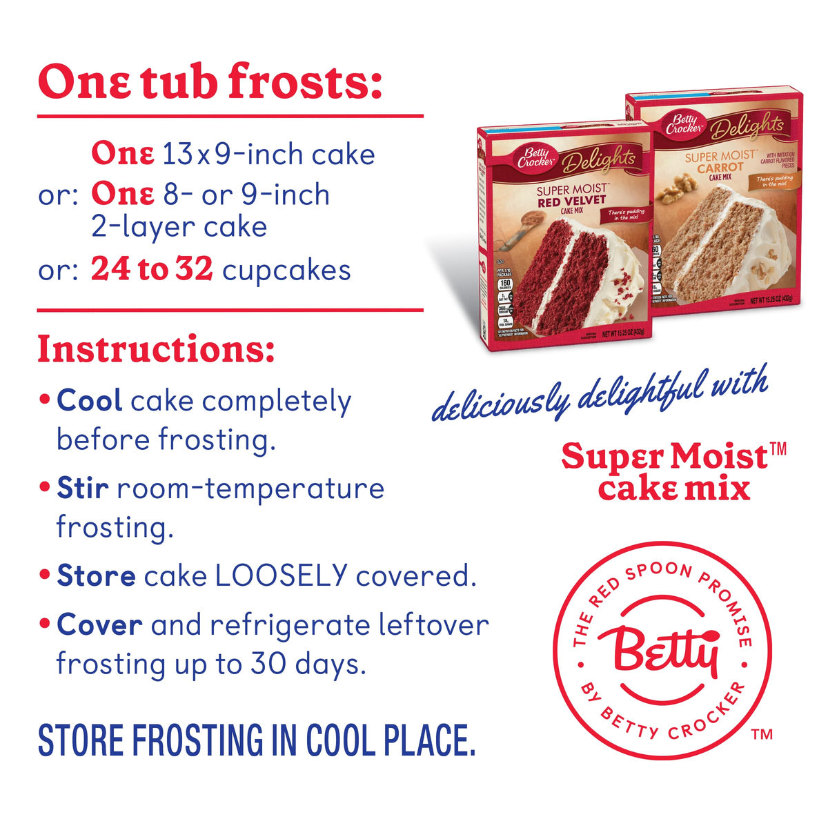 Betty Crocker Rich & Creamy Cream Cheese Flavored Frosting, Gluten Free Frosting, 16 oz (Pack of 8)