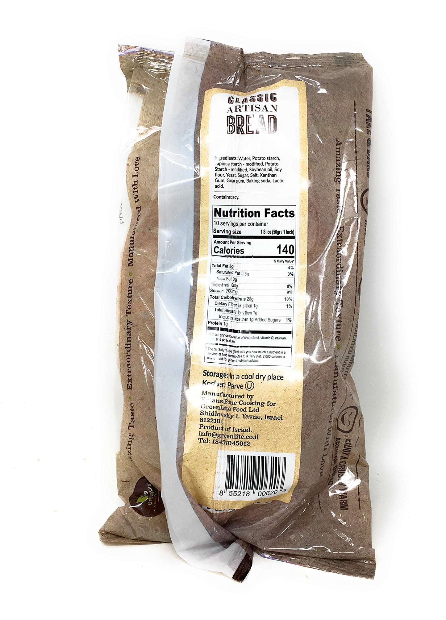 Greenlite Classic Artisan Bread, 17.6 Oz