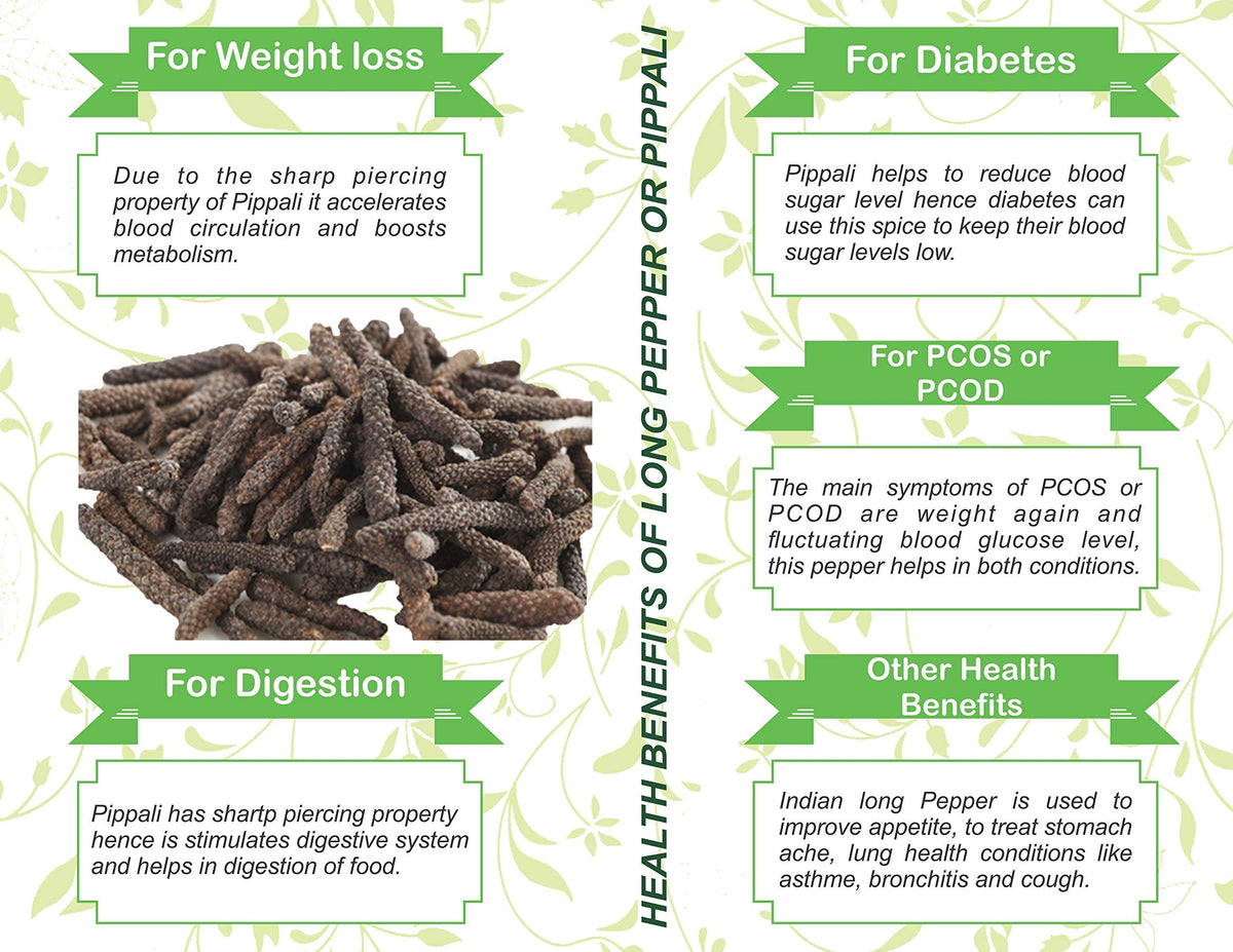 Whole Organic Long Pepper Best Organic Indian Long Pepper Pippali 100 Gm Pack
