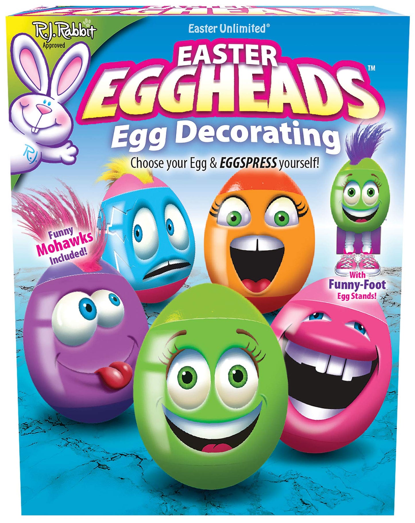 R.J. Rabbit Easter Egghead Egg Dye Decoration Kit - 35 Piece Set