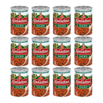Contadina Diced Tomatoes, 14.5 Oz (Pack Of 12 Cans)
