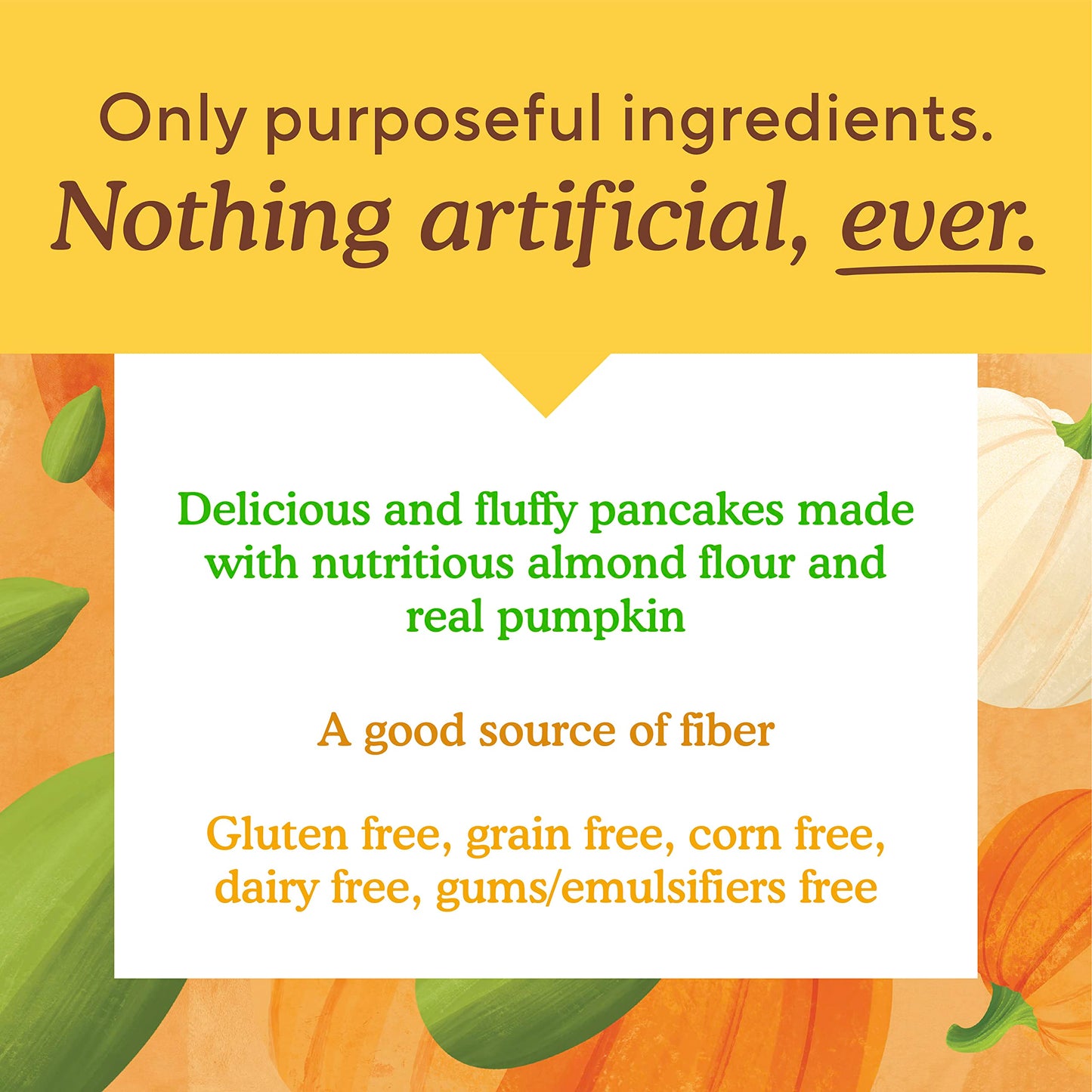 Simple Mills Almond Flour Pancake & Waffle Mix, Pumpkin, Gluten Free, Plant Based, 10.7 Ounce