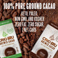 Crio Bru Ghana French Roast 10 oz Bag | Natural Healthy Brewed Cacao Drink | Great Substitute to Herbal Tea and Coffee | 99% Caffeine Free Gluten Free Low Calorie Honest Energy Brew And Enjoy Hot or Iced