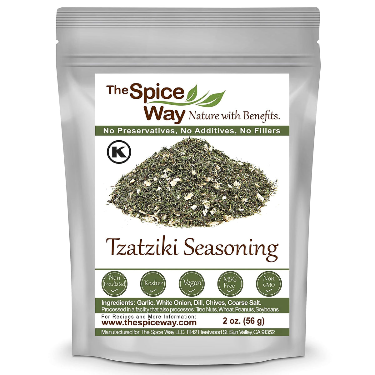 The Spice Way Tzatziki Seasoning Dip 2 oz - Ideal for Dips and Dressings