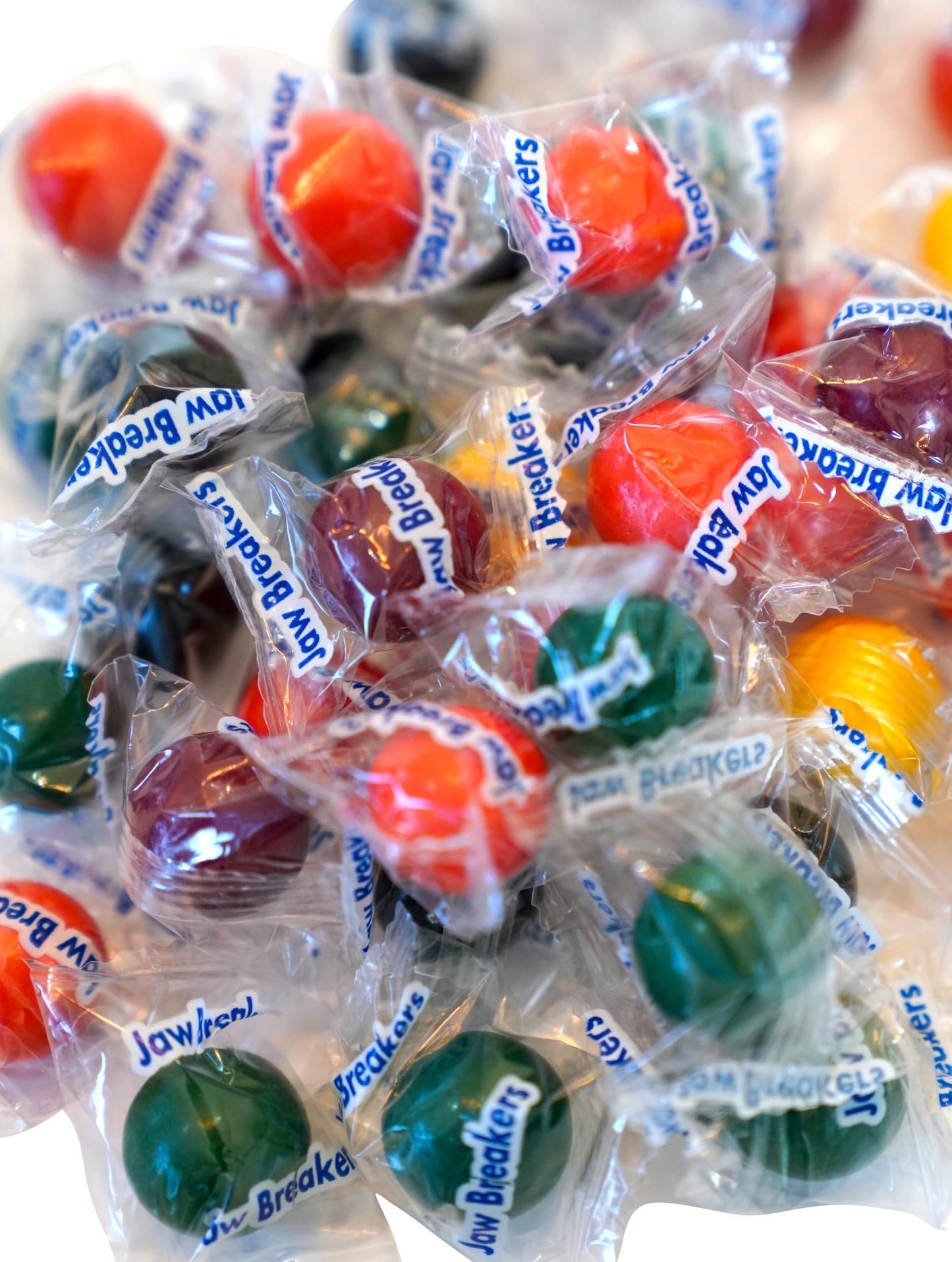 Jawbreakers Hard Candy - 100 Assorted Sweet Fruit Flavored Individually Wrapped Pieces per Bag