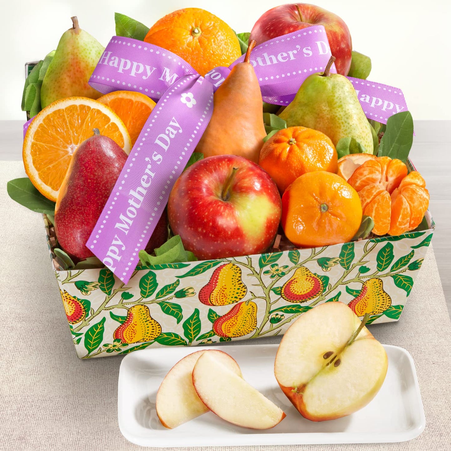 Happy Mothers Day Orchard Favorites Fruit Basket Gift