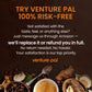 Venture Pal Mushroom Collagen Coffee - Instant Coffee with Biotin, Folate & Vitamin C - 30 Servings