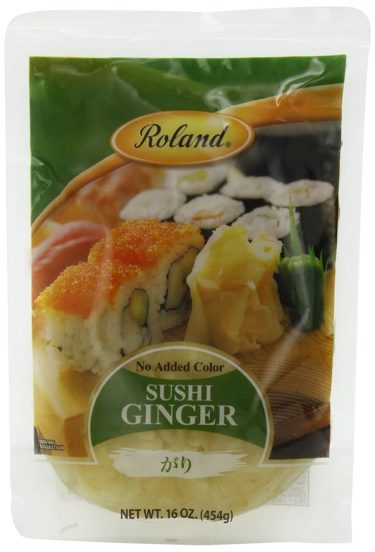 Roland Foods Sushi Ginger, 16 Ounce, Pack of 6, Model 60370