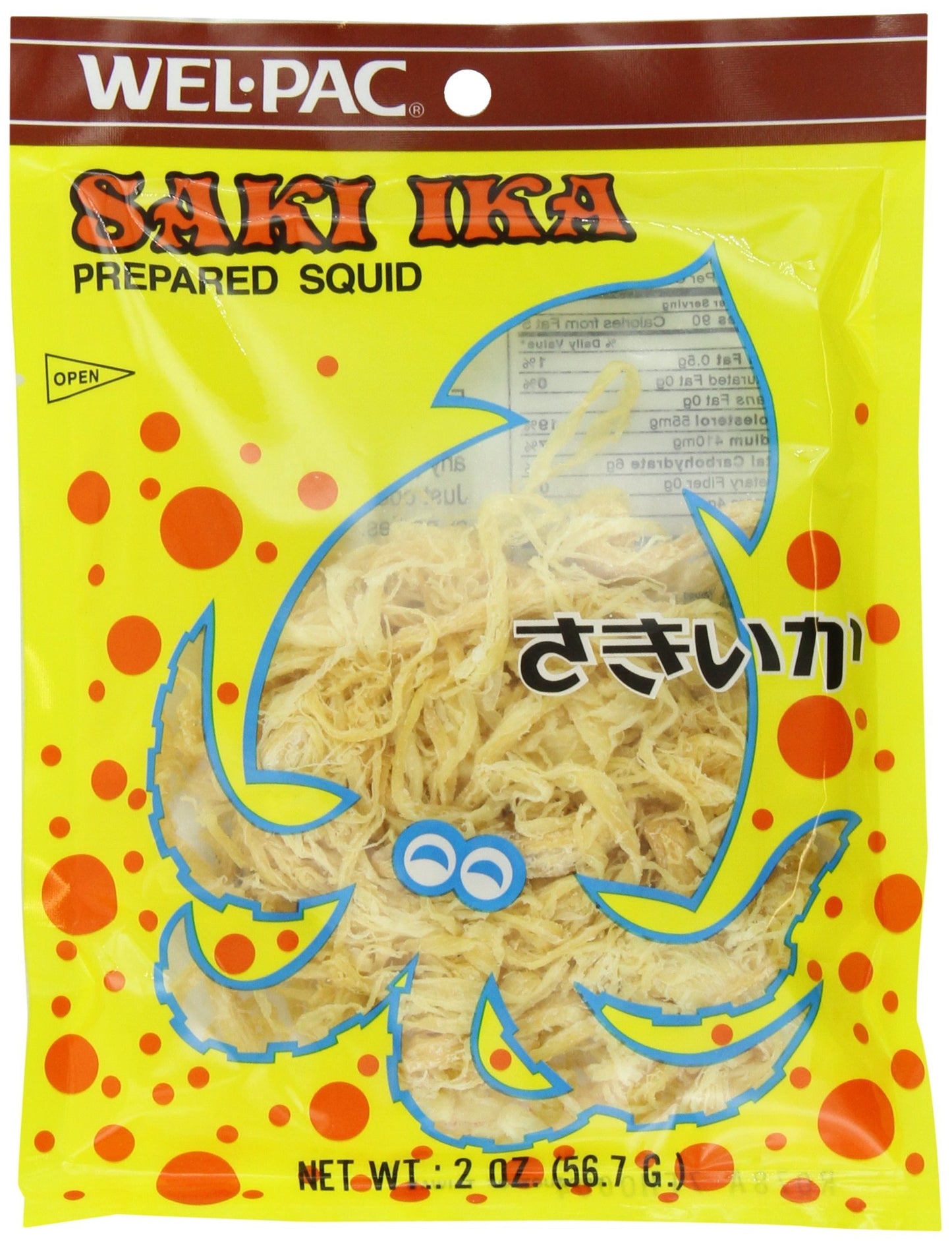 Wel Pac Cuttlefish, Saki Ika, 2-Ounce (Pack Of 6)