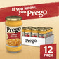 Prego Cheesy Bacon Cheddar Cheese Sauce, 14.5 Oz Jar, 12 Pack