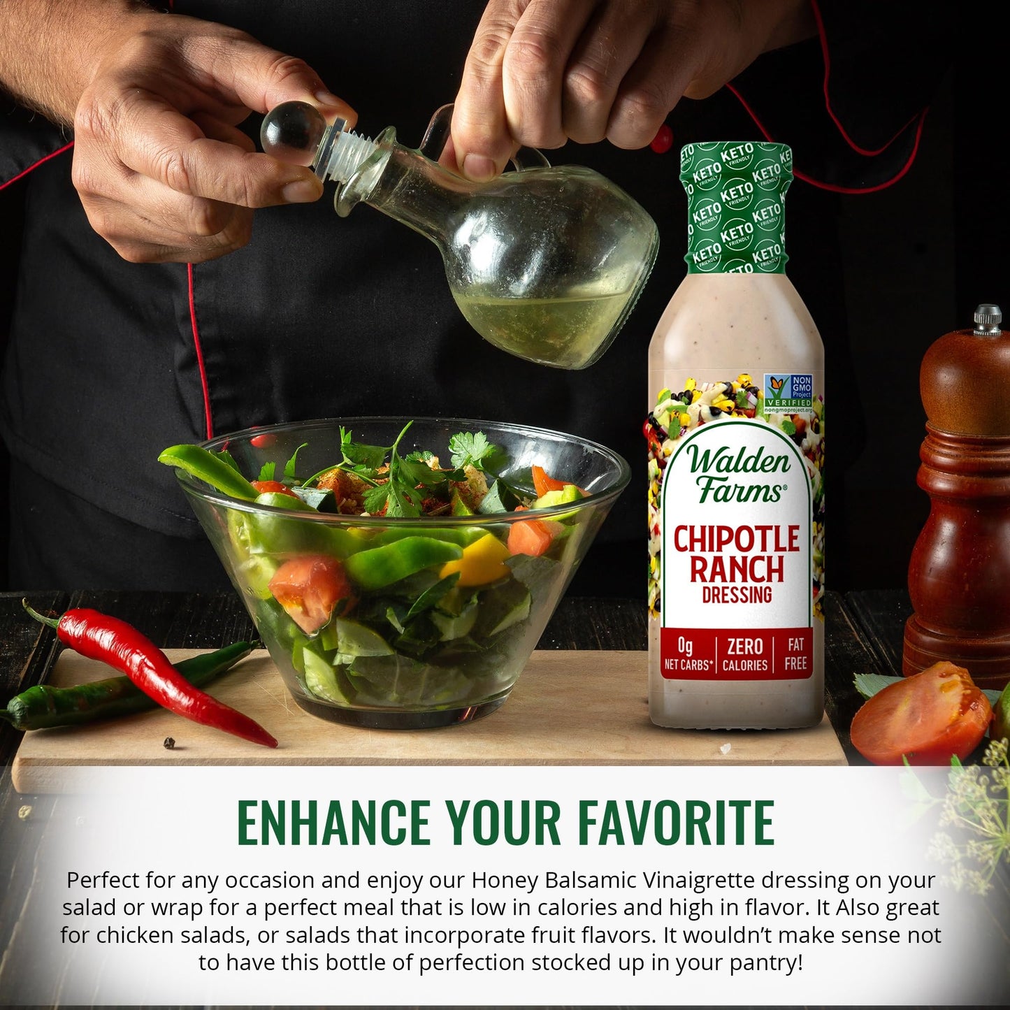 Walden Farms Chipolte Ranch Dressing 2 Pack