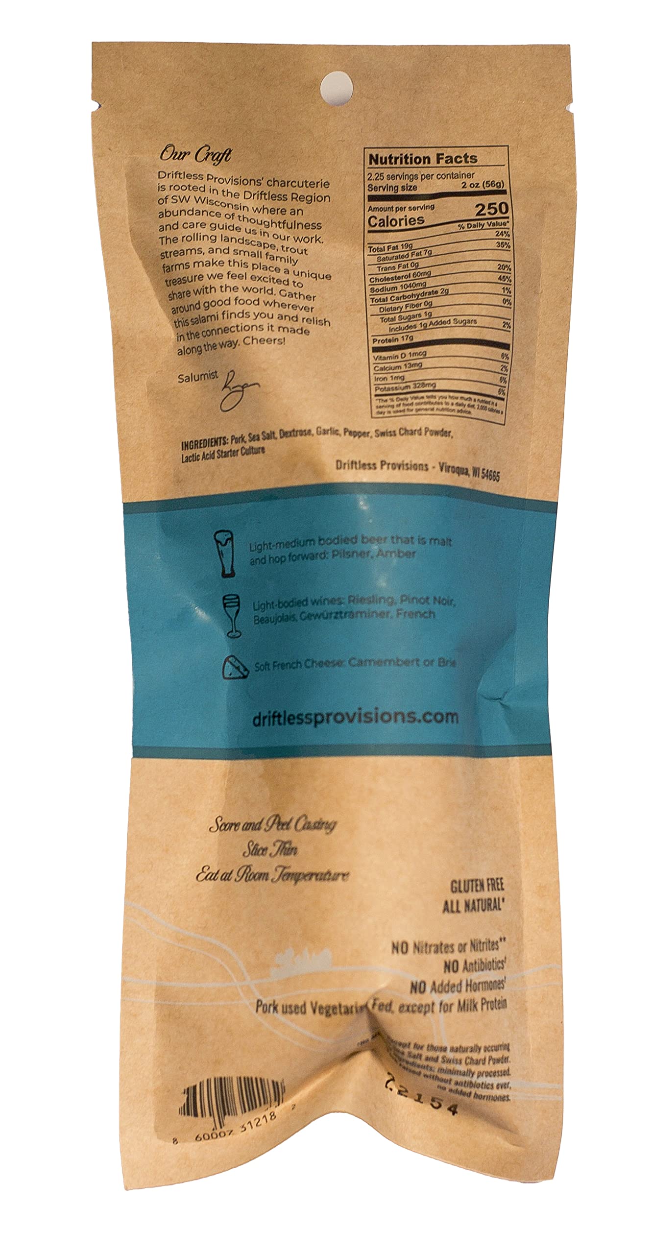 Salami By Driftless Provisions (Saucisson Sec)