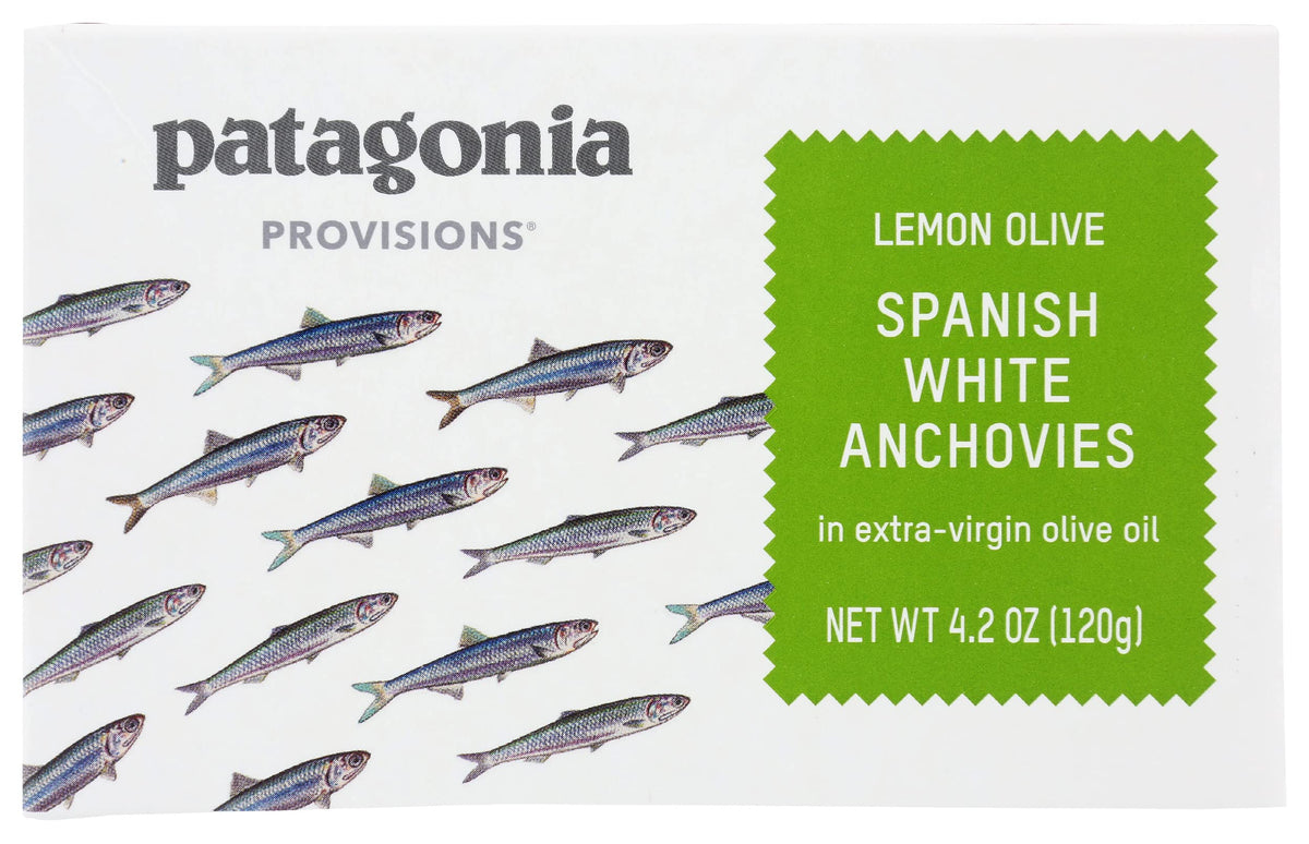 Patagonia Provisions Lemon Olive Spanish White Anchovies In Extra Virgin Olive Oil, 4.2 Ounces (Pack Of 10)