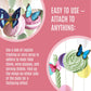 Sugar Robot Edible Butterflies For Cake Decorating - Small Pastel Pink Butterfly Cake Toppers And Cupcake Toppers - Decoration Made In The Usa - Enhanced Crafted (Pink)