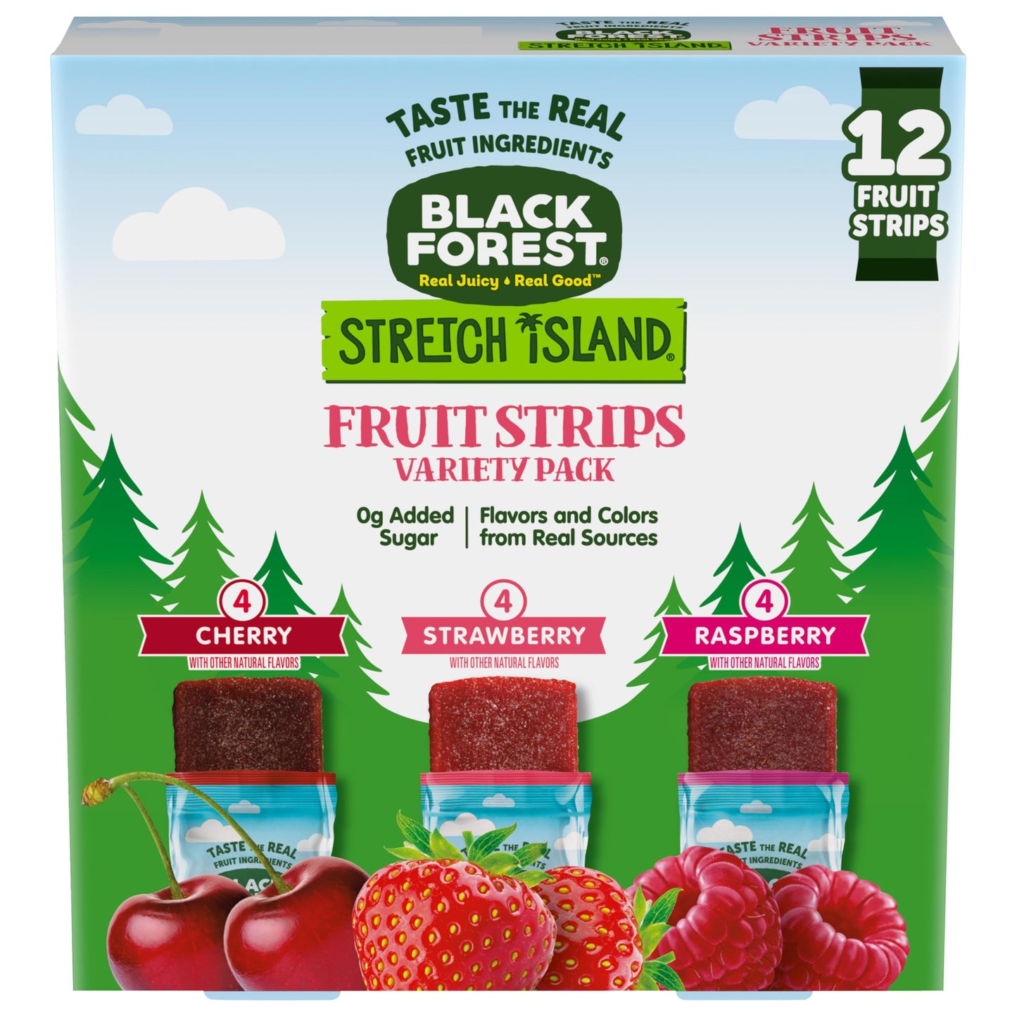 Black Forest Fruit Strips Variety Pack, 12 Count, Red, Healthy Snack